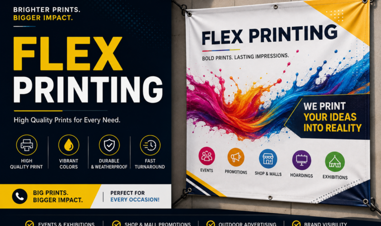 Flex printing in Vadodara - large-format outdoor banner printing for hoardings and events